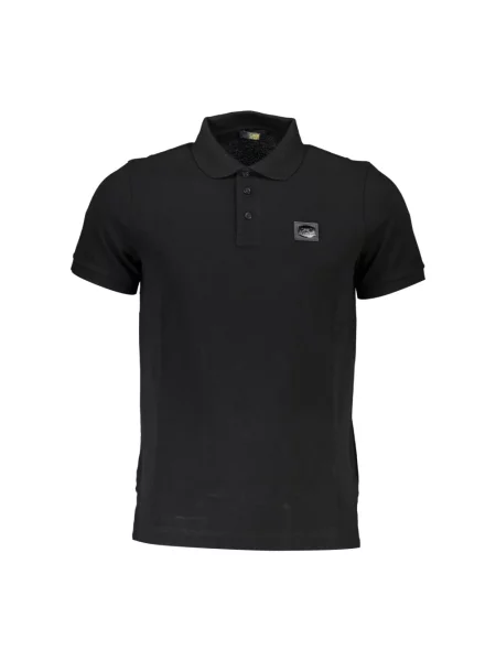 Koszulka polo Cavalli Class z krótkim rękawem czarna