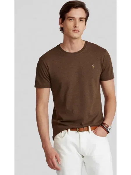 POLO RALPH LAUREN Tricou | Custom slim fit maro