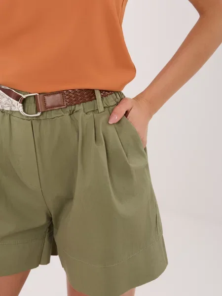 Cu centură pantaloni scurți Italy Moda