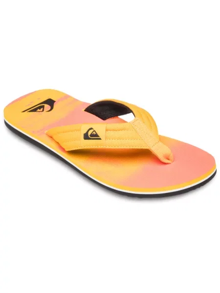 Japonki plażowe Quiksilver MOLOKAI LAYBACK pomarańczowe