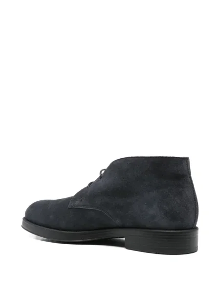Botine Tod's cu șireturi din piele de căprioară albastru