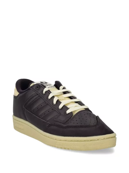 Pruhované klasické kalhoty Adidas zelené