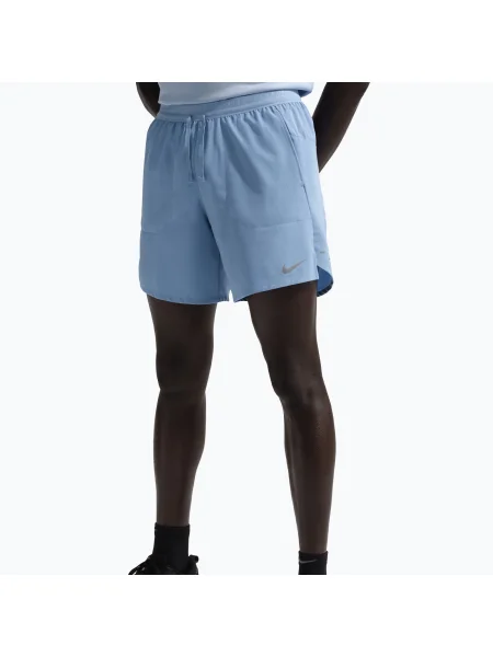 Pantaloni scurți pentru bărbați Nike Stride Dri-Fit Brief-Lined 7" work blue albastru