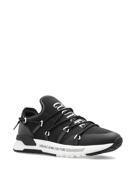 Sneakerși Versace Jeans Couture cu șireturi din dantelă negru