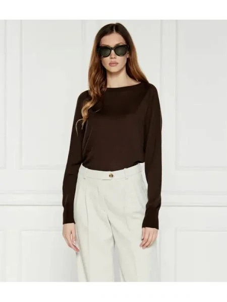 Max Mara Leisure De lână pulover maro