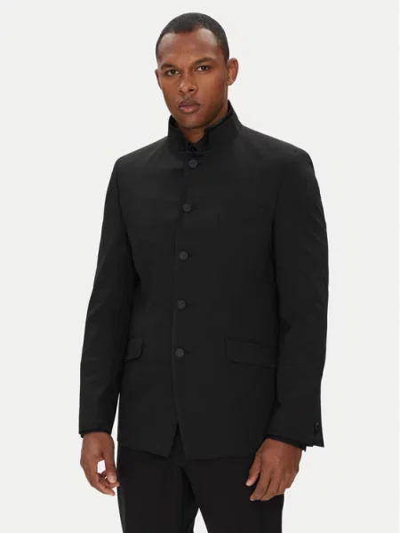 Prehodna jakna KARL LAGERFELD črna