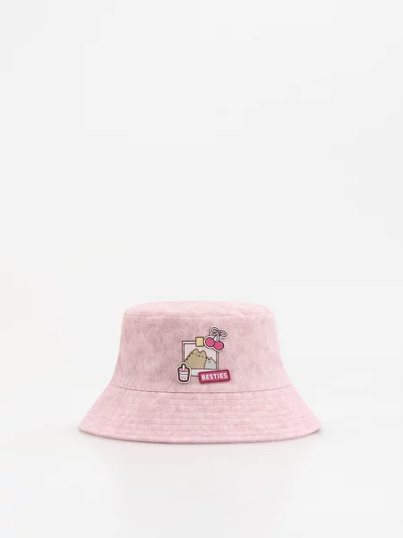 Reserved Джинсовий капелюх Pusheen рожевий
