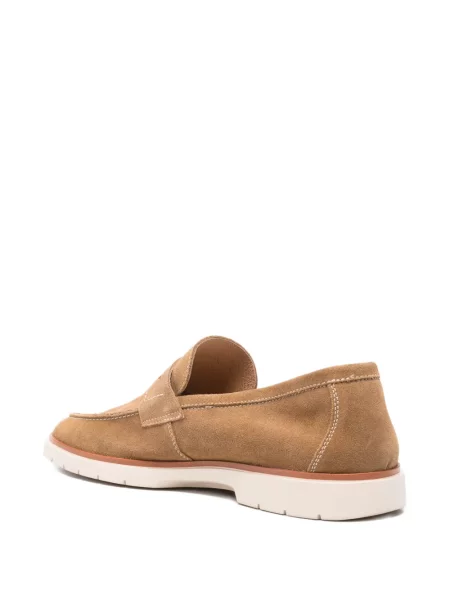 Pantofi loafer Sergio Moretti Firenze din piele de căprioară maro