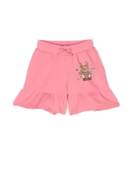 Szorty dziecięce Moschino różowe