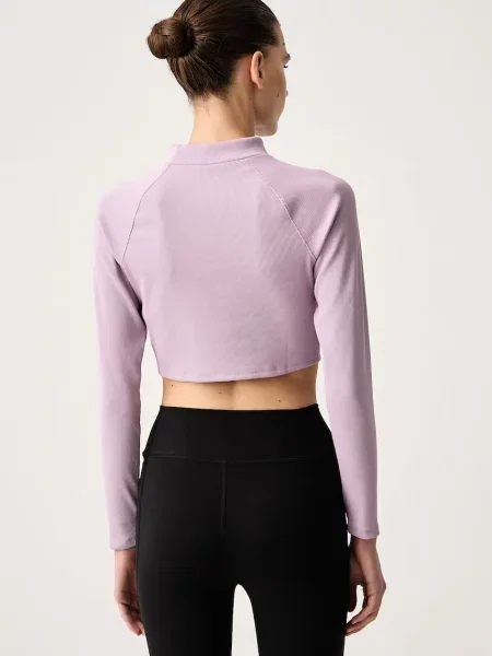 Under Armour лонгслів з бавовною RIV RIB MOCK