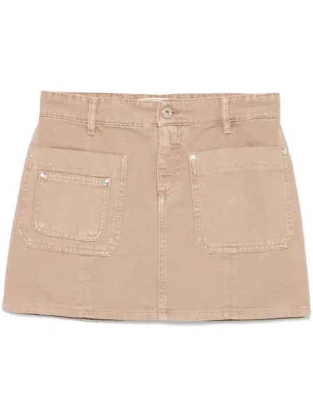 Fusta mini Blumarine din canvas