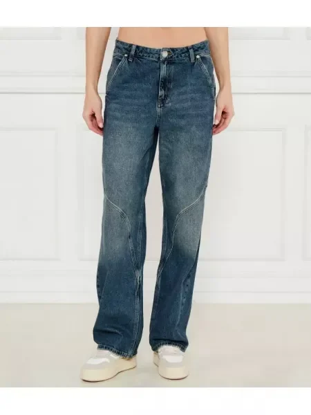 One Teaspoon Farmer WESTERN WONDERS | Straight fit kék