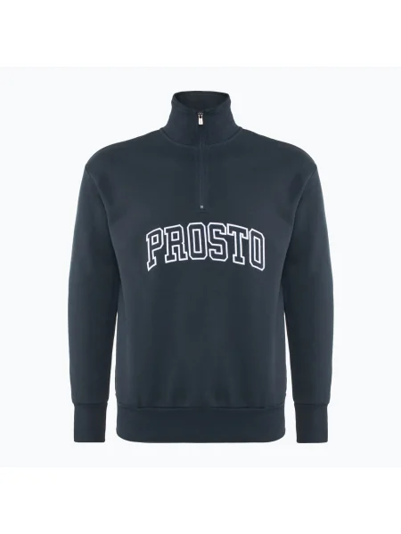 Hanorac pentru bărbați PROSTO Half Zip Mobi navy albastru închis