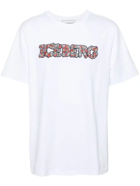 Tricou Iceberg cu broderie alb