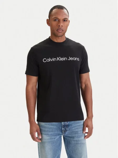 Calvin Klein Jeans Majica / bijela crna