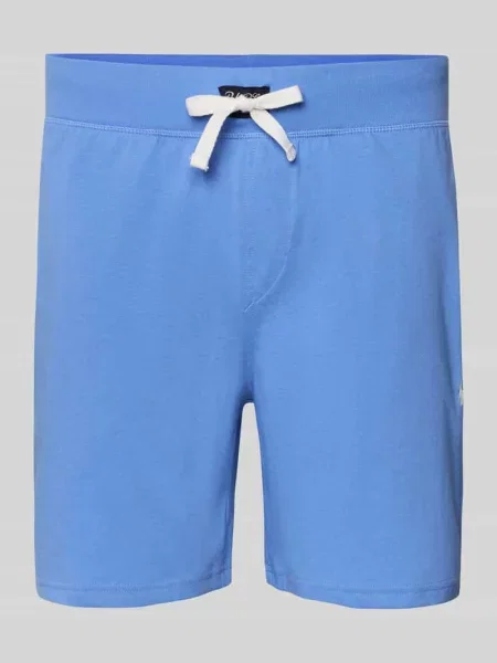 Szorty piżamowe z czystej bawełny o kroju slim fit model SHORT-SLEEP-BOTTOM' Polo Ralph Lauren Underwear niebieskie