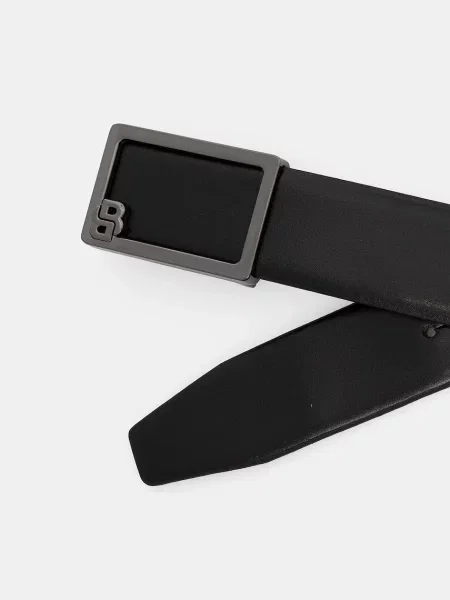 Кожаный ремень Boss с ремешками