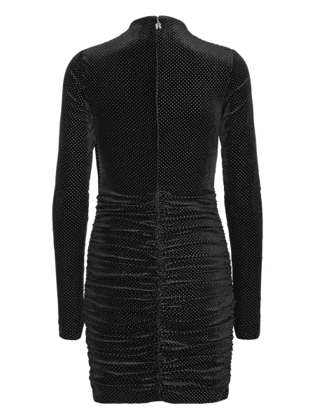 Rochie maxi Rotate Birger Christensen de catifea lungă de costum negru