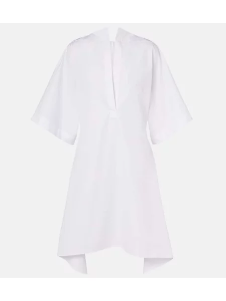 Top Jacquemus din poplin alb