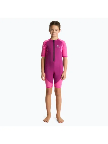 Costum de surfing pentru copii AQUASTIC surfing din neoren mm WAVEY roz