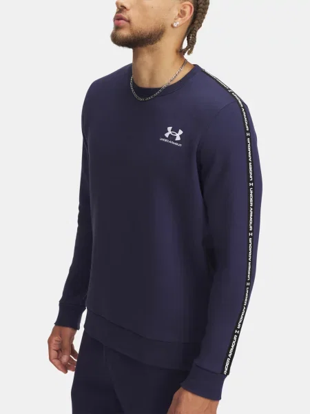 Hanorac crewneck Under Armour din fleece negru