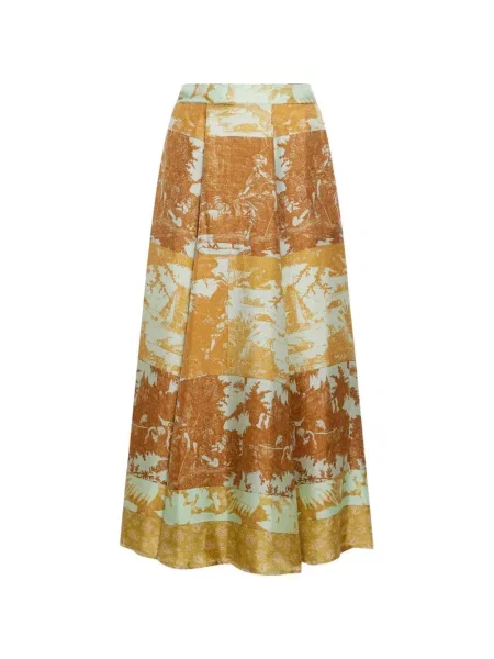 Spódnica Pierre Louis Mascia w kształcie litery A brązowa