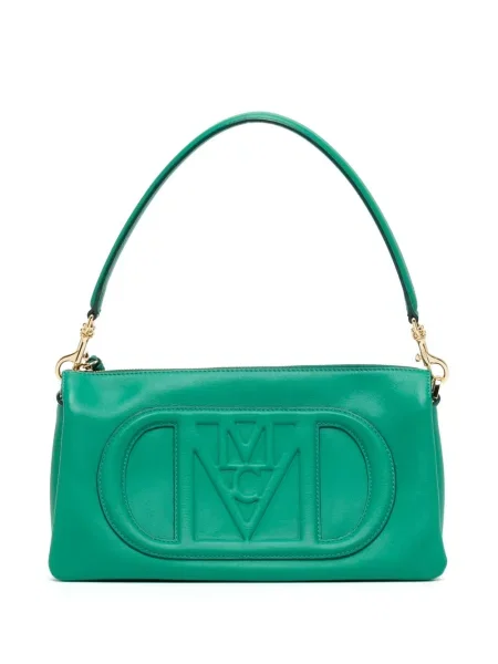 Geanta de piele Mcm din piele verde