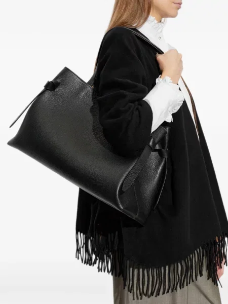 Geantă shopper Yuzefi din piele negru