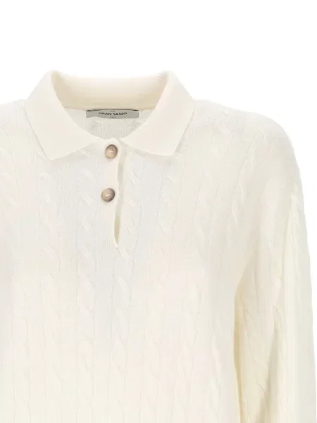 Tricou polo Gran Sasso alb