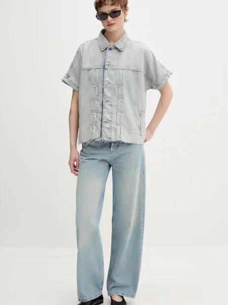 Karl Lagerfeld Jeans kurtka jeansowa niebieska