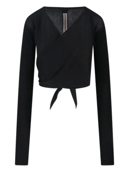 Kardigan Rick Owens prążkowany czarny