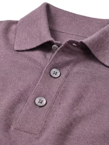 Gulerat tricou polo Brunello Cucinelli violet