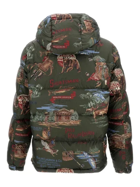 Tricou Polo Ralph Lauren cu imagine cu decolteu rotund verde