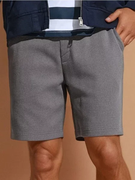 Sinsay Kraťasy s ozdobným vázáním šedá