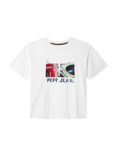 Gyerek póló Pepe Jeans fehér