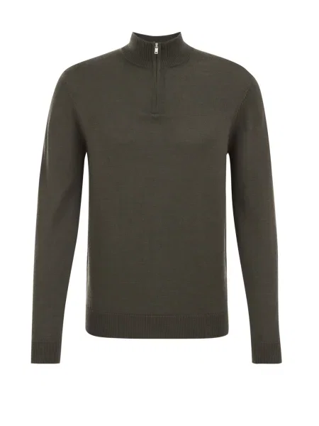 WE Fashion Pulover temno zelena