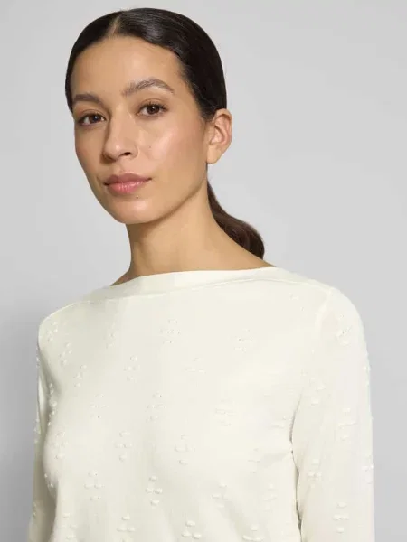 Sweter z mieszanki o kroju regular fit model Grace' Zabaione biały