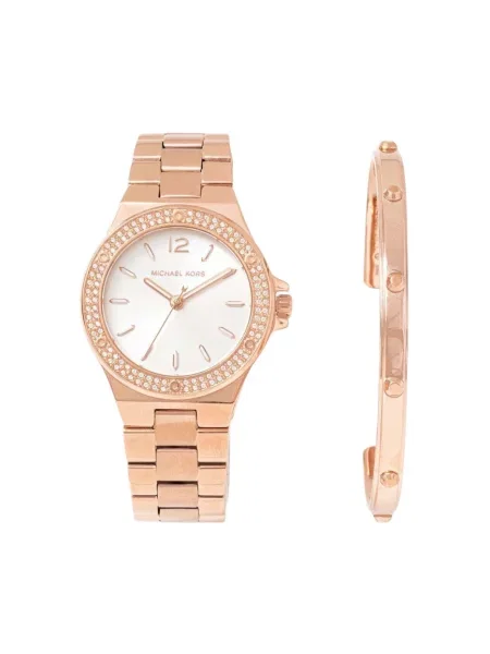 Michael Kors zegarek i bransoletka złoty żółty