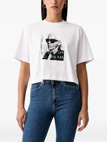 Póló Karl Lagerfeld Jeans fehér