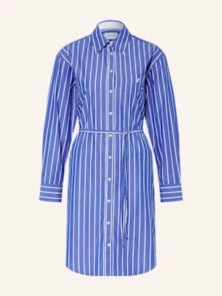 Gant Sukienka Koszulowa blau niebieska