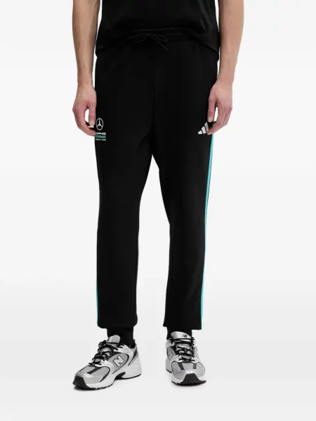 Tricou Adidas cu imagine plasă cu dungi negru
