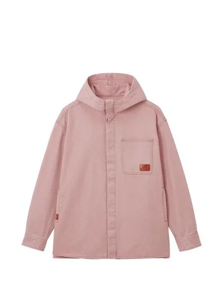 Geacă Chocoolate cu broderie cu glugă roz