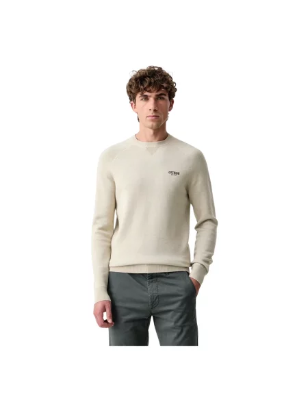 Sweter Guess wełniany beżowy