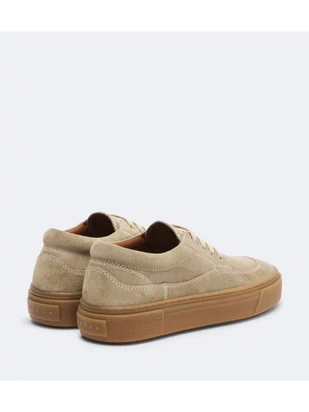 Sneakerși Hogan din piele de căprioară cu platformă bej