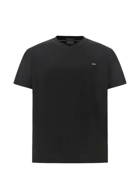 Tricou Paul & Shark cu decolteu în V negru