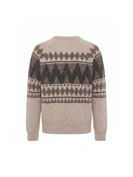 Dzianinowy sweter Peserico brązowy