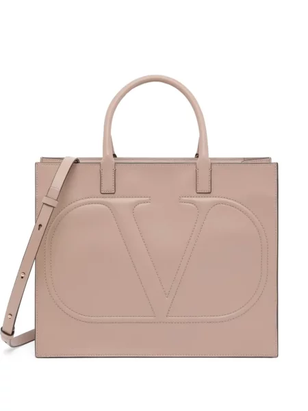 Geantă shopper Valentino Garavani roz