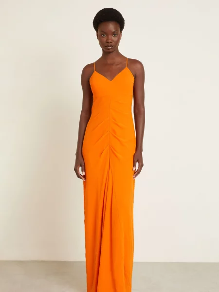 Vera Wang Sukienka Wieczorowa Lyone orange pomarańczowa | Shopsy