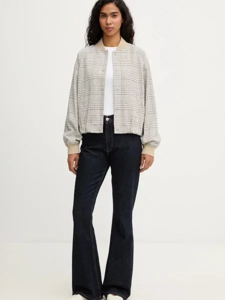 Куртка-бомбер Marc O'Polo демісезонна oversize бежевий