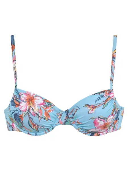 LASCANA Sutien costum de baie deschis / roz / portocaliu / turcoaz / verde jad albastru